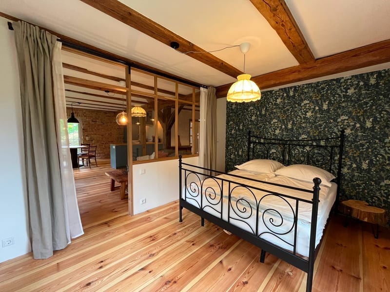 Schlafbereich der Ferienwohnung